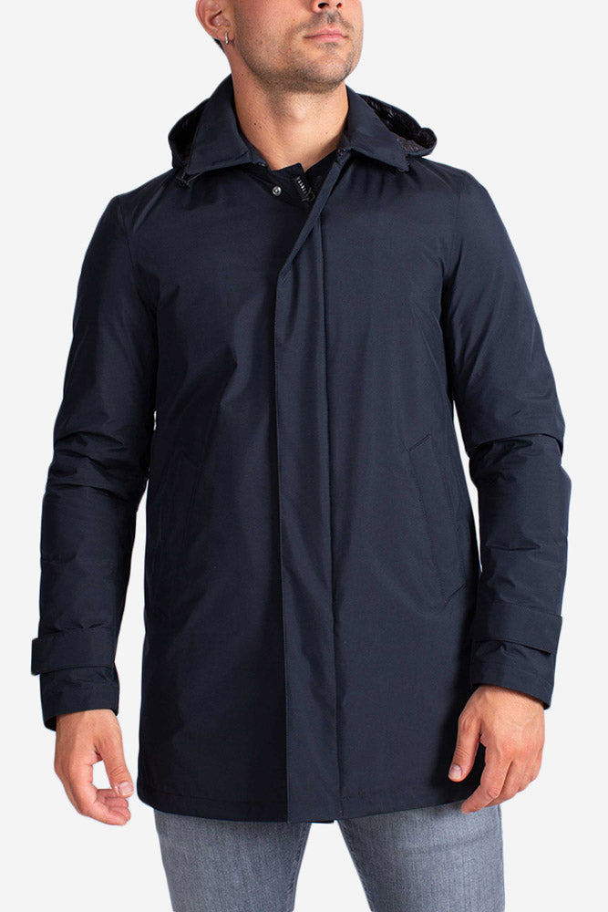 Impermeabile blu scuro Carcoat Laminar Gore-Tex 2Layer