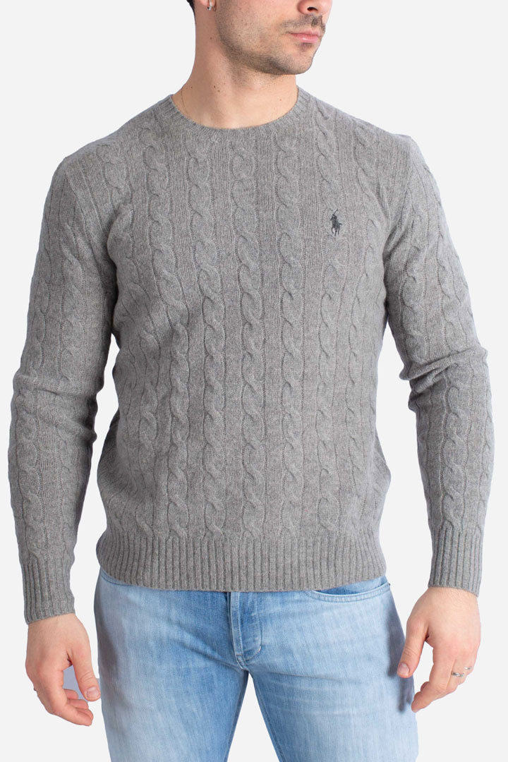 Maglia in lana e cashmere grey