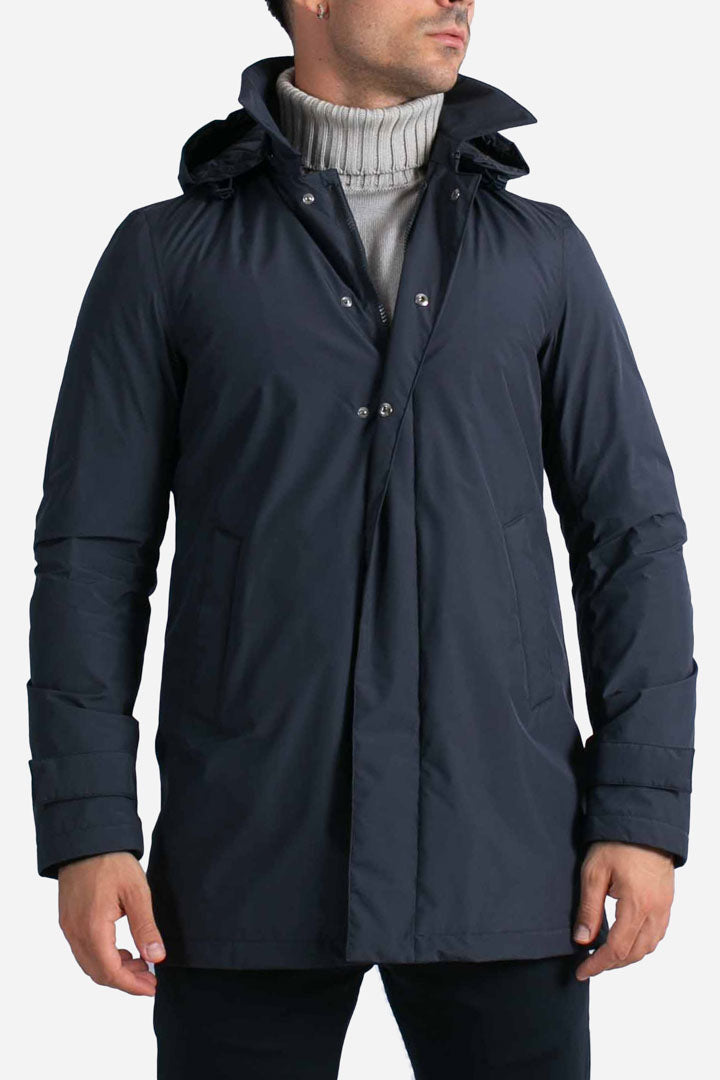 Impermeabile blu scuro Carcoat Laminar Gore-Tex 2Layer