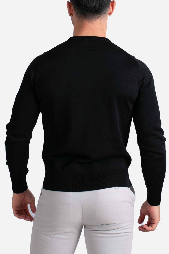 Maglia Sebastien merino black pure