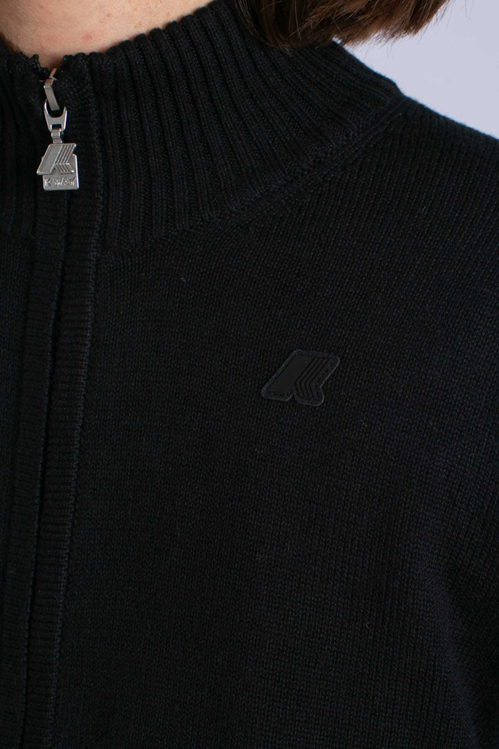 Maglia cardigan betinne cotton cashmere black pure