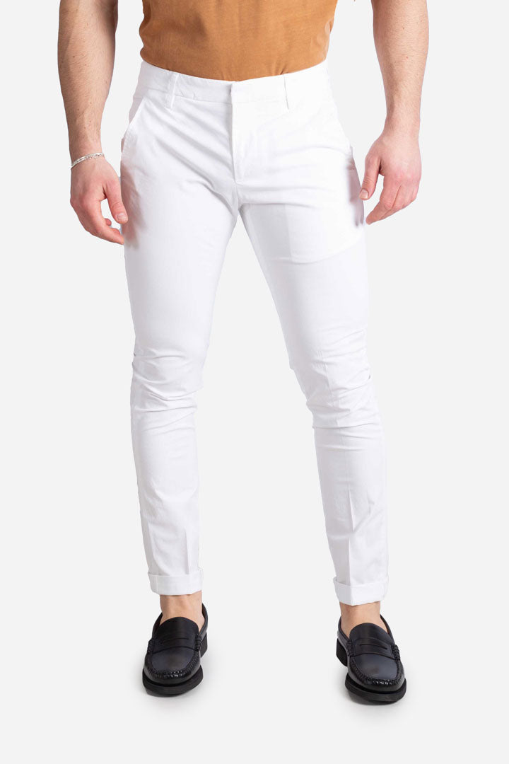 Pantalone Gaubert tasca america bianco