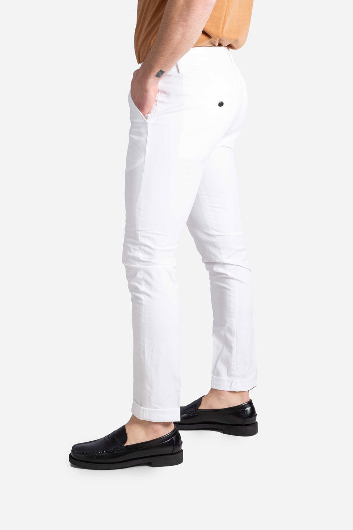 Pantalone Gaubert tasca america bianco