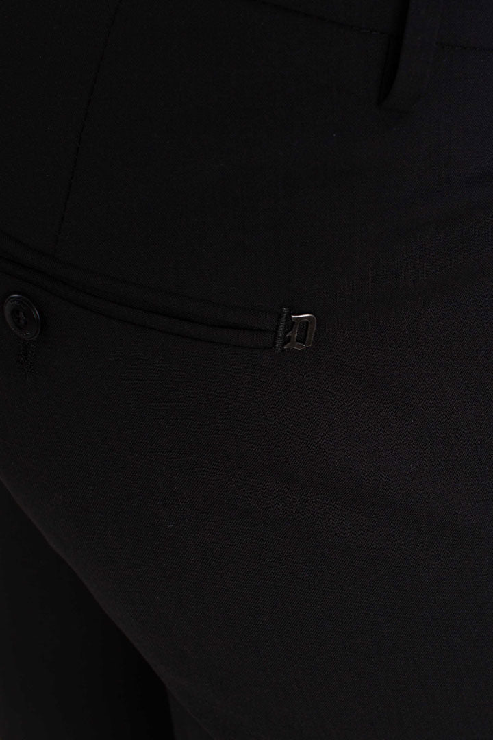 Pantalone Gaubert in fresco di lana nero