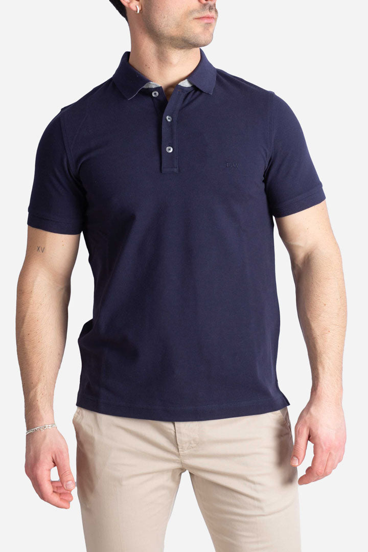 Polo Stretch blu