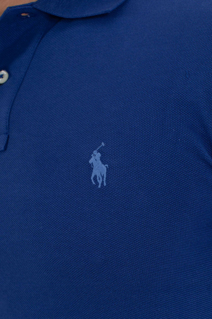 Polo in piqué Slim-Fit blue