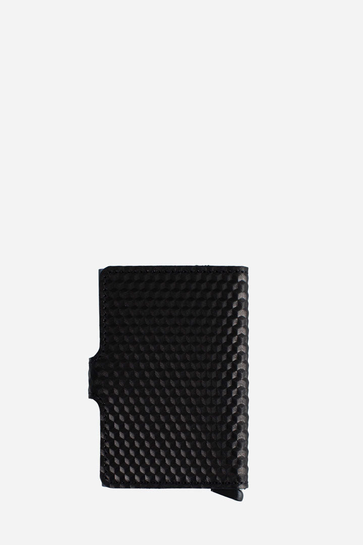 Porta carte Miniwallet cubic black - titanium