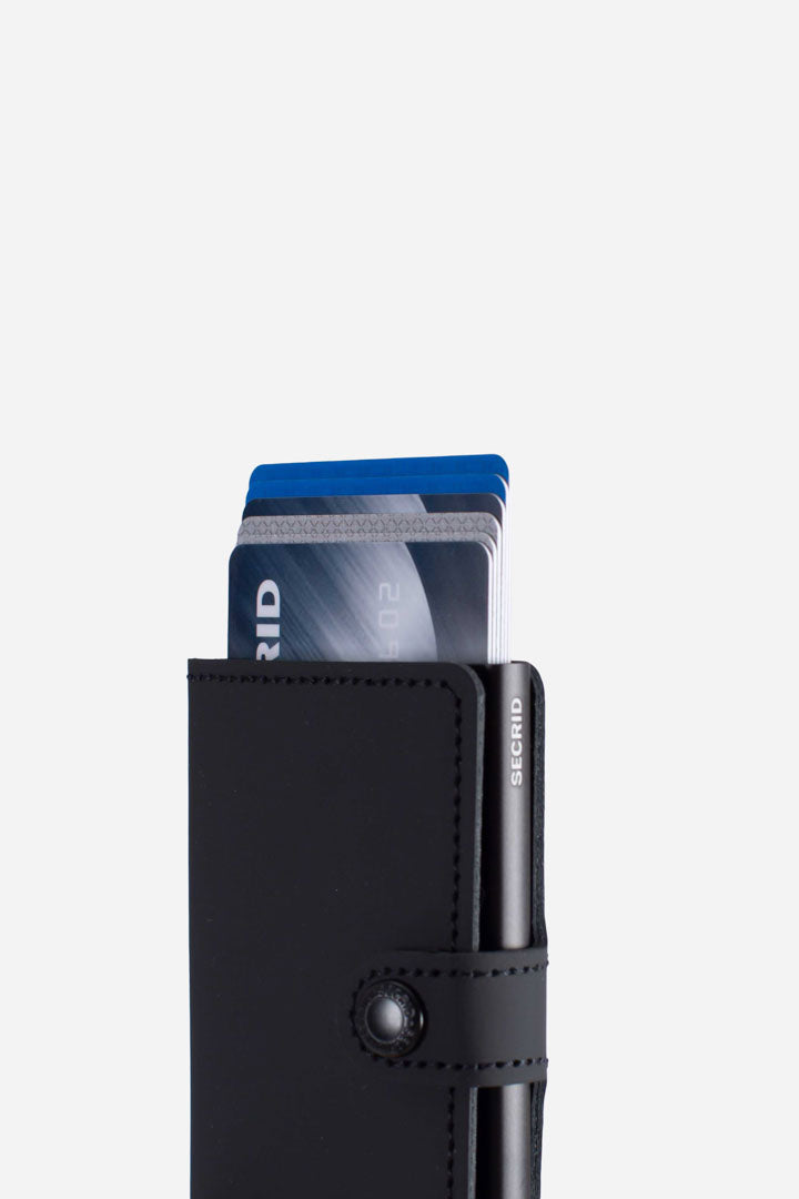 Porta carte Miniwallet Matte Black